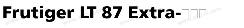 Frutiger LT 87 Extra字体转换